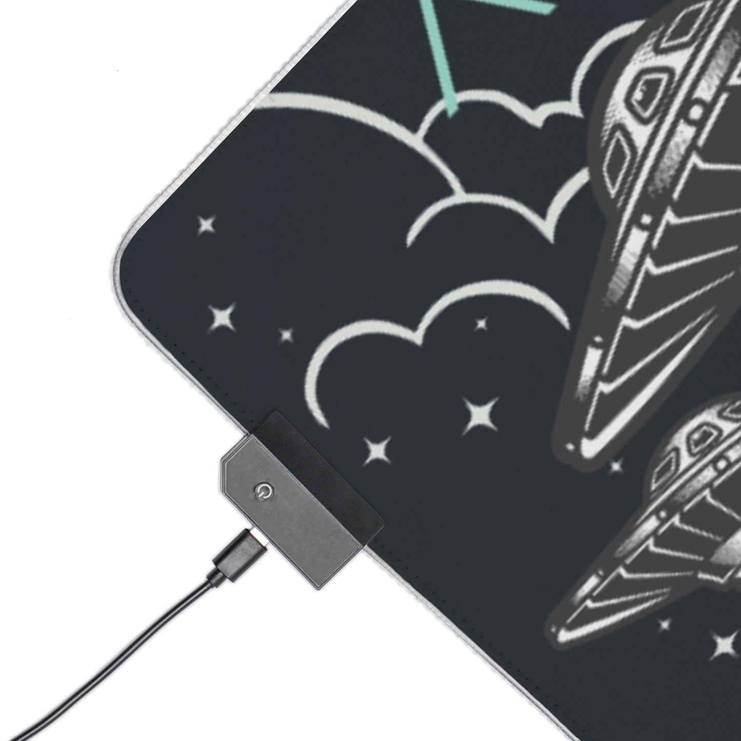 LCShopTech | Tappetino Gaming LED “Alien Echoes” — Desk Mat RGB Oversize