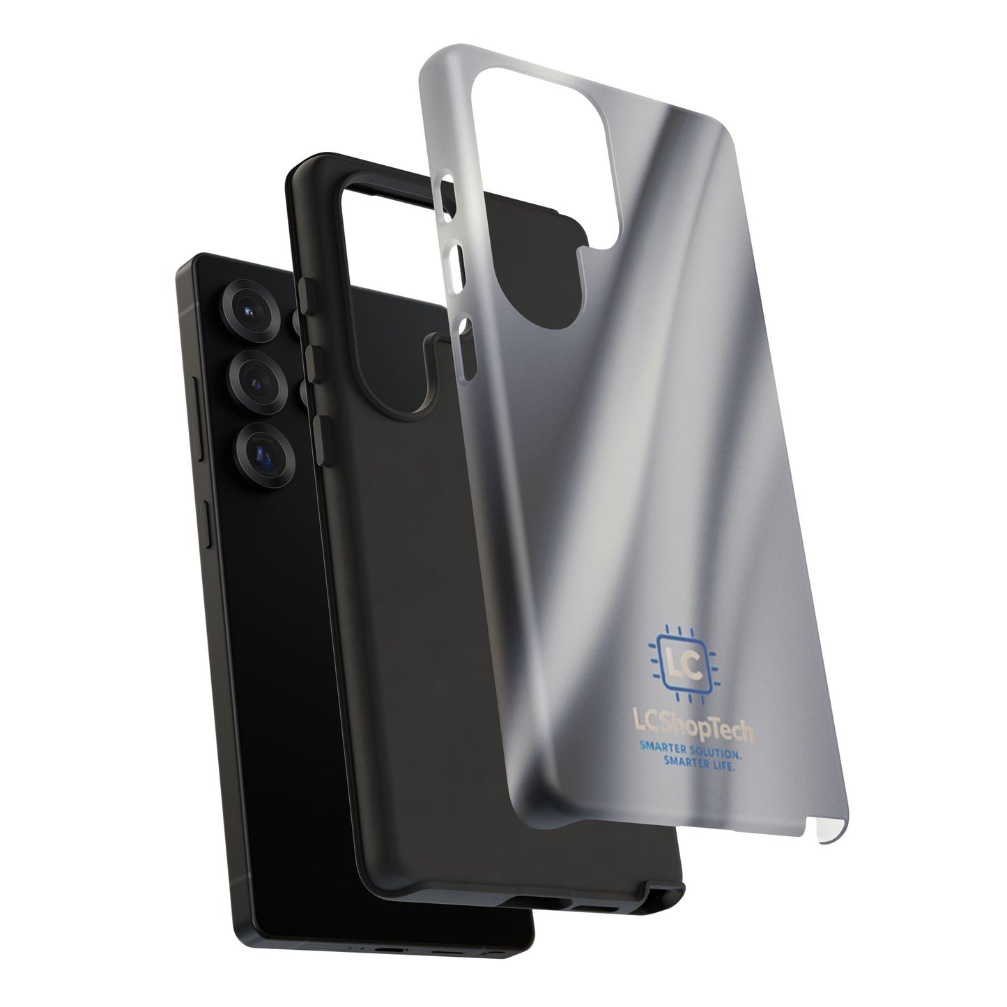 LCShopTech | Custodia Gradiente Metallico — Cover Rinforzata Slim per iPhone