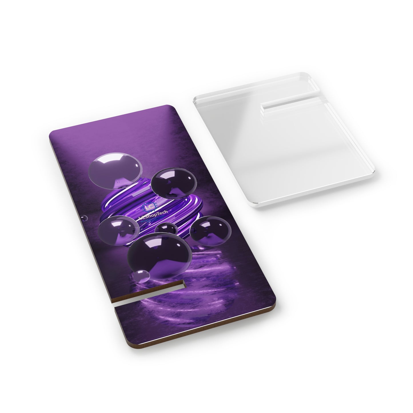 LCShopTech | Purple Abstract Sphere Smartphone Stand — Decorative Display Holder