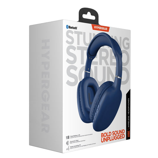 Cuffie Bluetooth Wireless HyperGear VIBE con batteria a lunga durata