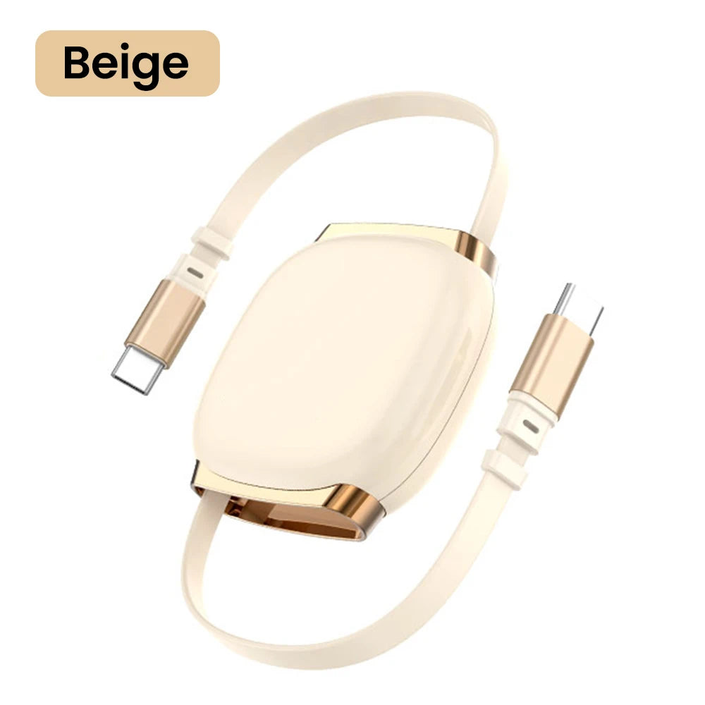 LCShopTech | Cavo USB-C 100W Retrattile – Ricarica Rapida e Dati