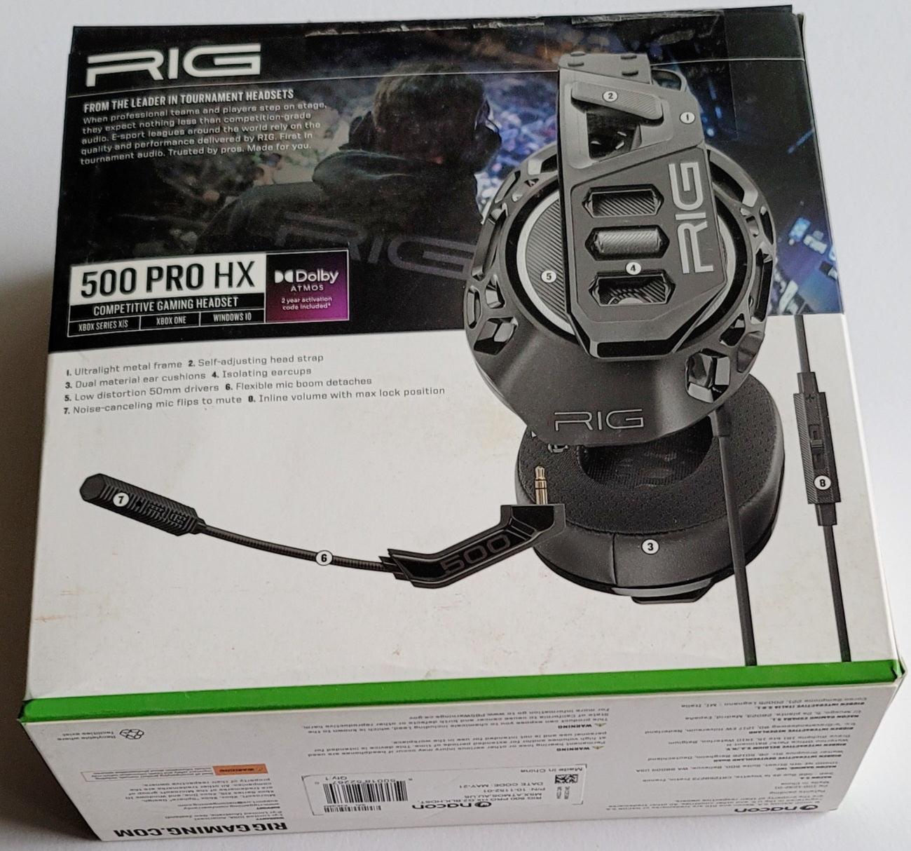 Cuffie da Gaming RIG 500 PRO HX Gen 2 per Xbox Series X|S, Xbox One, Windows 10/11