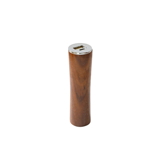 Power Bank rotondo in noce - Caricatore