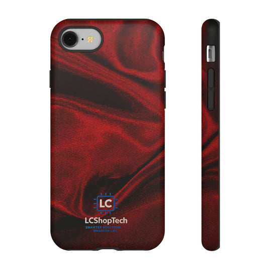 LCShopTech | Custodia Satinata Rossa per iPhone — Cover Rinforzata Slim