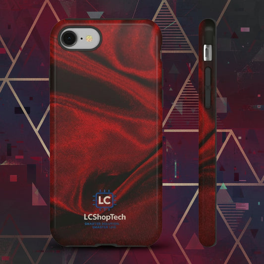 LCShopTech | Custodia Satinata Rossa per iPhone — Cover Rinforzata Slim