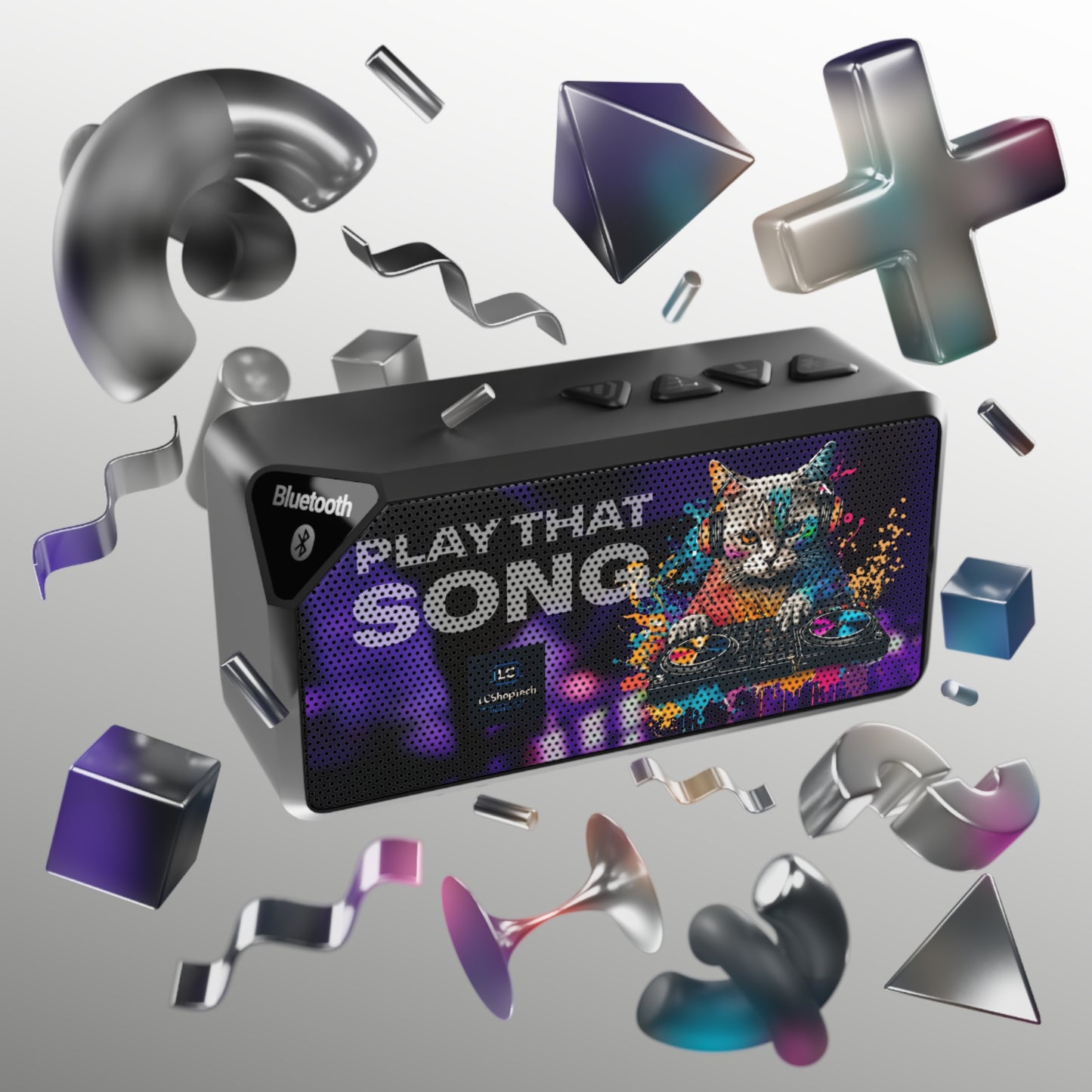 LCShopTech | Cassa Bluetooth “Play That Song” — Speaker Portatile Gatto DJ