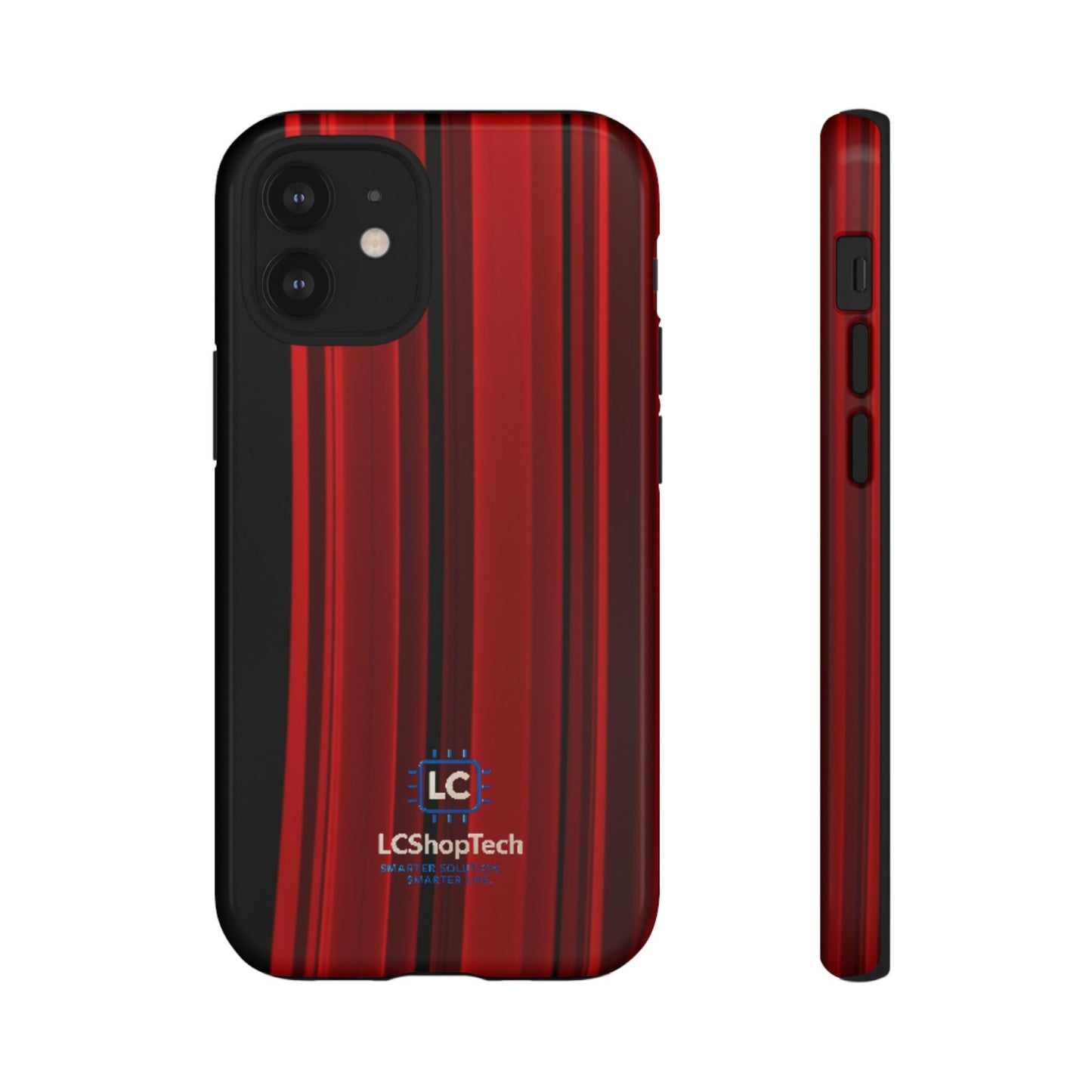 LCShopTech | Custodia Rinforzata Strisce Rosse — Cover Protettiva Slim