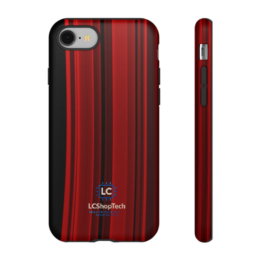 LCShopTech | Custodia Rinforzata Strisce Rosse — Cover Protettiva Slim