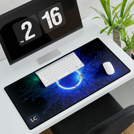 LCShopTech | Tappetino Gaming Plasma Blu — Desk Mat Antiscivolo