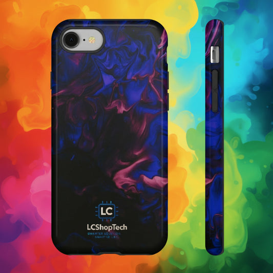 LCShopTech | Custodia Rinforzata Blu e Magenta — Cover Protettiva Slim