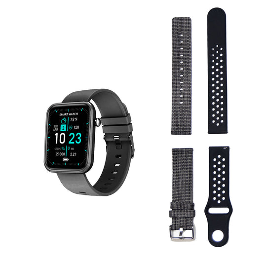 Smartwatch Avanzato con Tre Cinturini e Monitoraggio Benessere + Attività