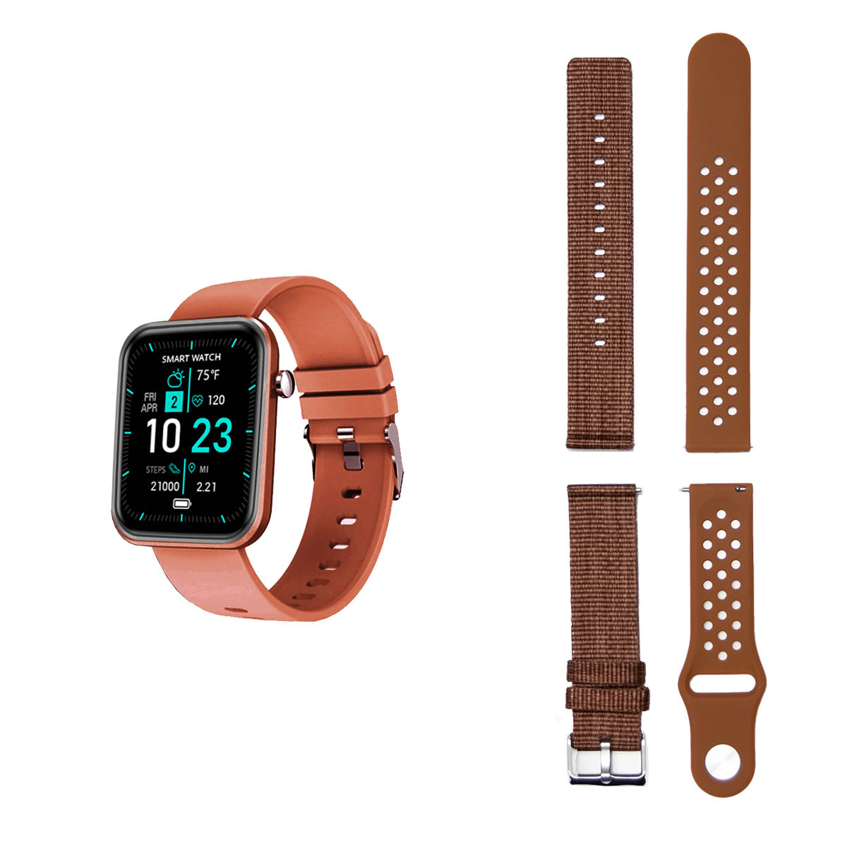 Smartwatch Avanzato con Tre Cinturini e Monitoraggio Benessere + Attività