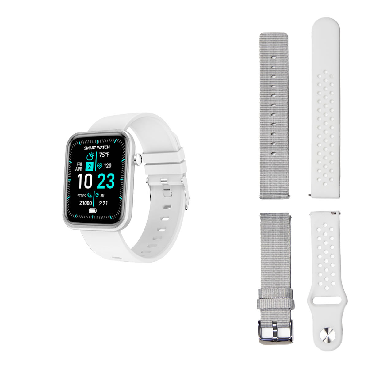 Smartwatch Avanzato con Tre Cinturini e Monitoraggio Benessere + Attività