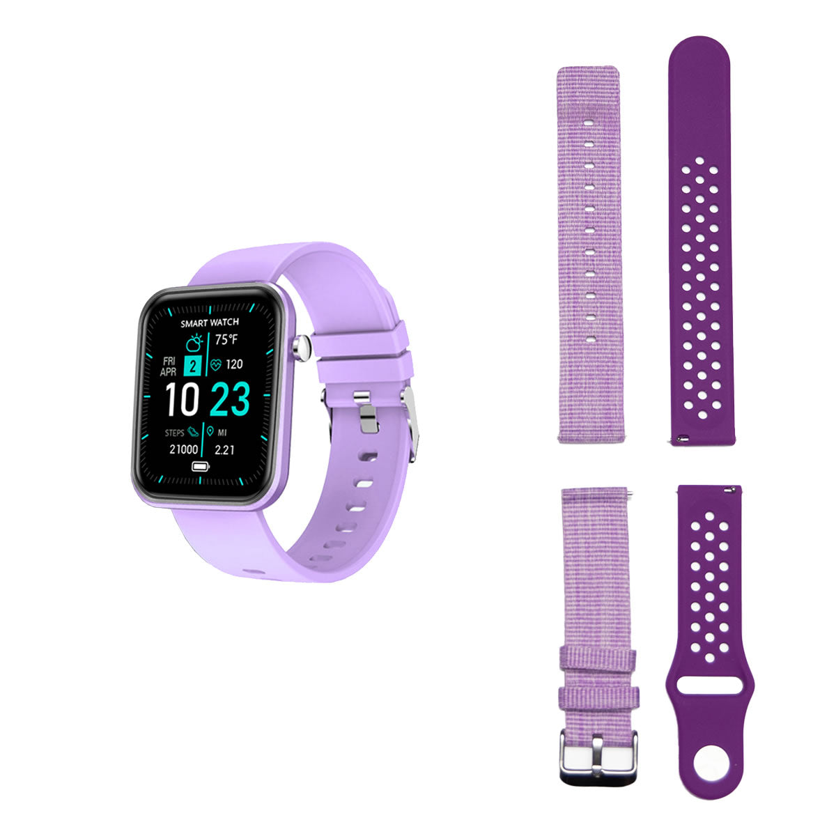 Smartwatch Avanzato con Tre Cinturini e Monitoraggio Benessere + Attività