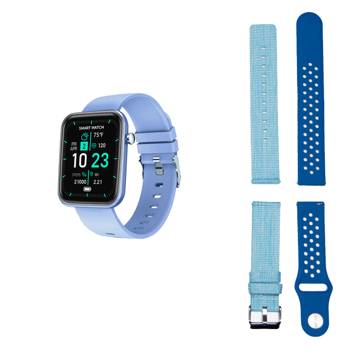 Smartwatch Avanzato con Tre Cinturini e Monitoraggio Benessere + Attività