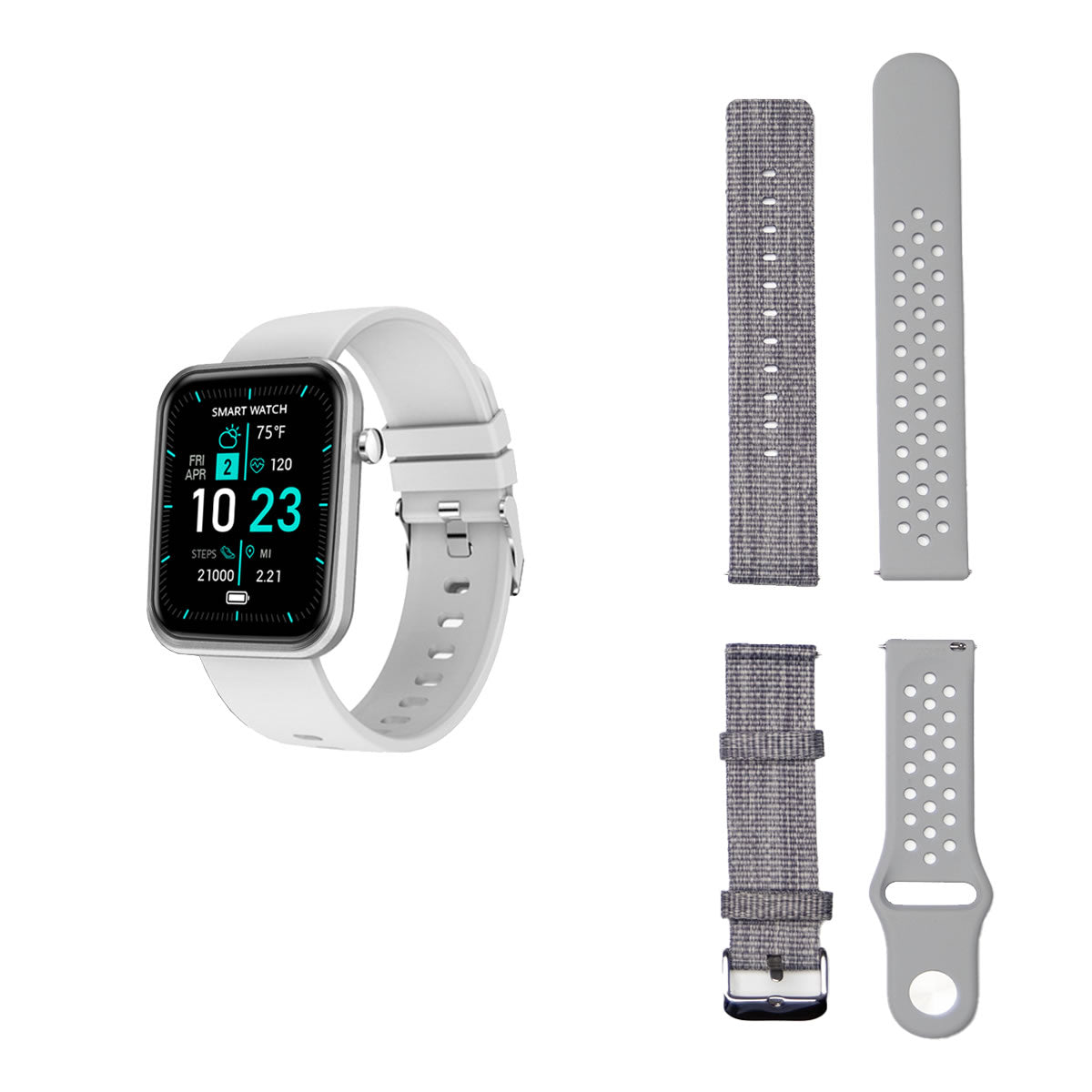 Smartwatch Avanzato con Tre Cinturini e Monitoraggio Benessere + Attività