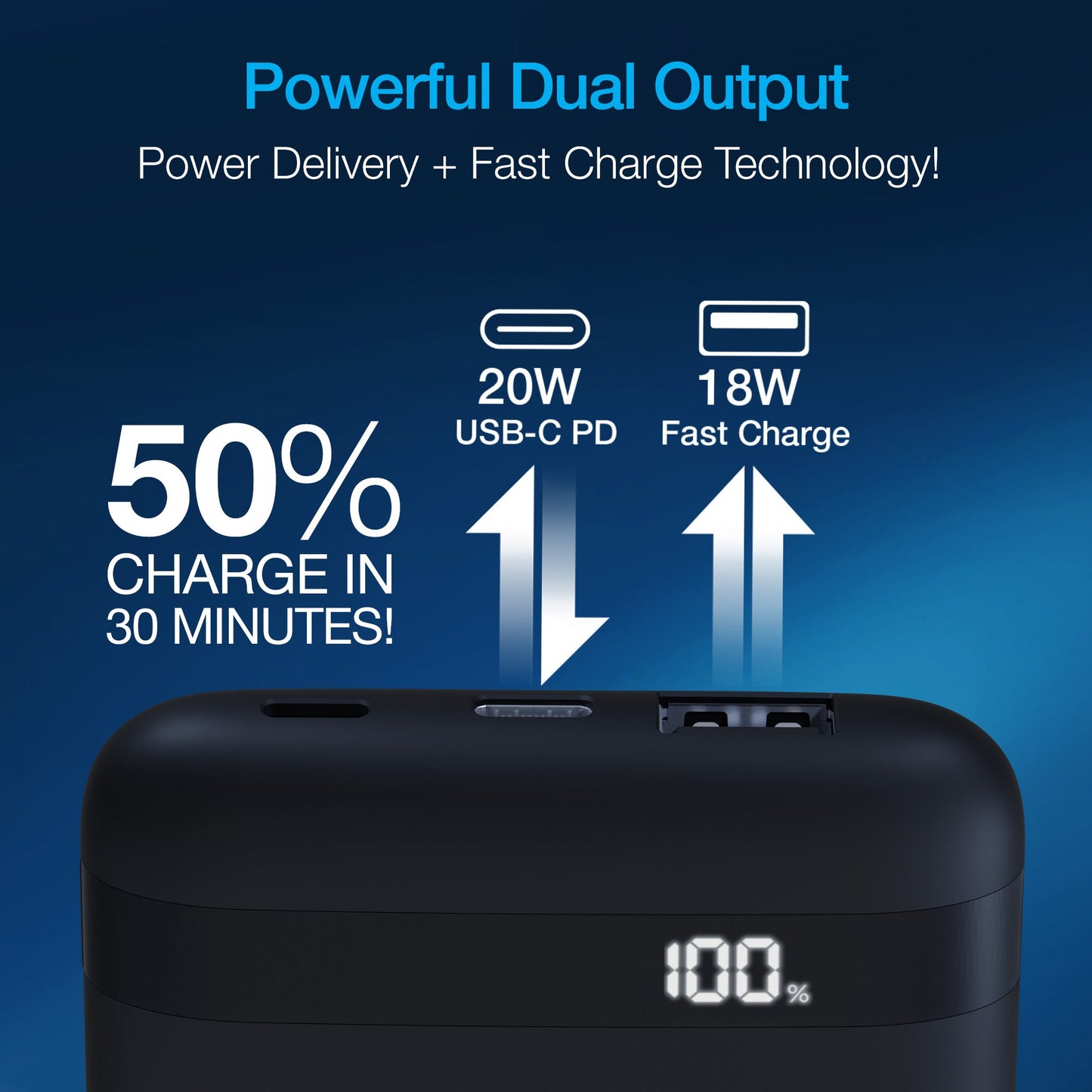 Naztech PowerBolt PD Wireless Power Bank con ingresso MFi (modello 15509-HYP)