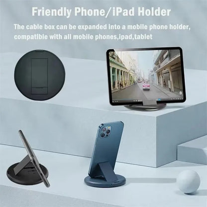 LCShopTech | Kit Cavo Multifunzionale 60W USB-C – Box Organizer con Supporto