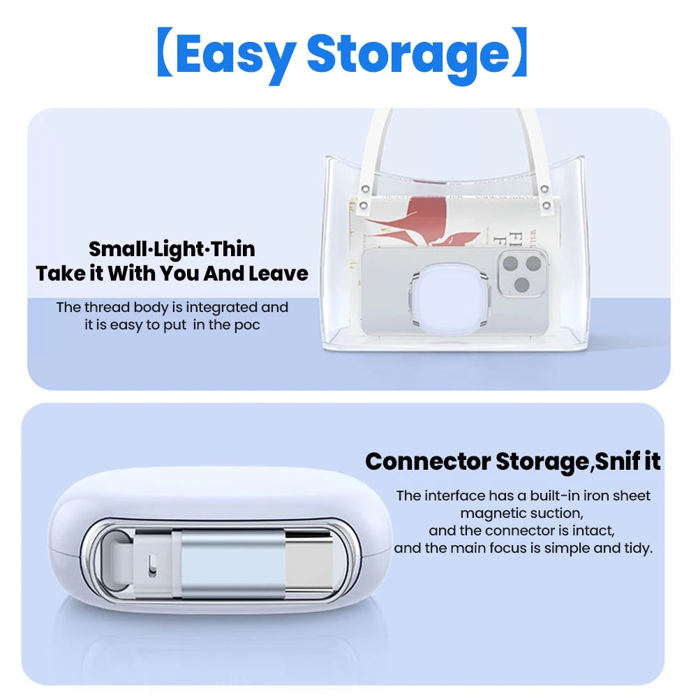 LCShopTech | Cavo USB-C 100W Retrattile – Ricarica Rapida e Dati