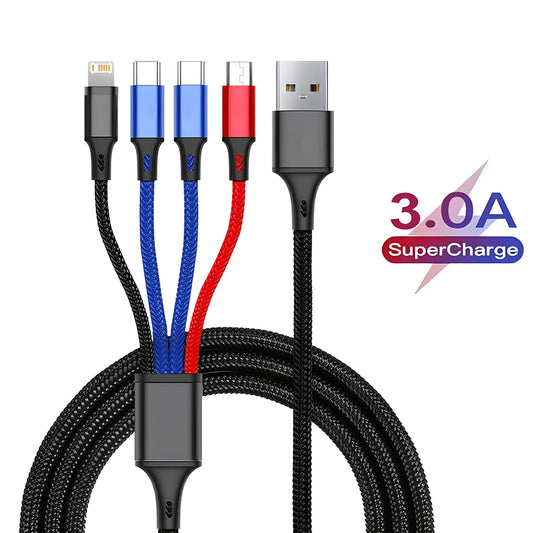 LCShopTech | Cavo Multi Charger 4 in 1 – Fast Charge 5A