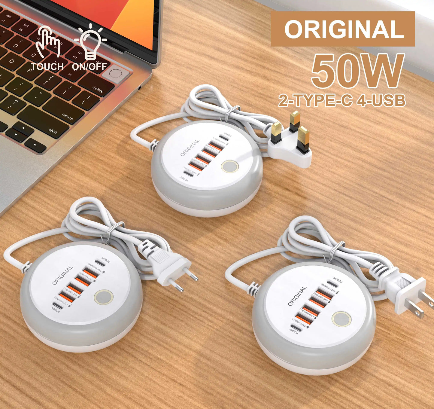 Caricatore USB 50W Multiporta