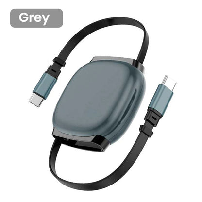 LCShopTech | Cavo USB-C 100W Retrattile – Ricarica Rapida e Dati