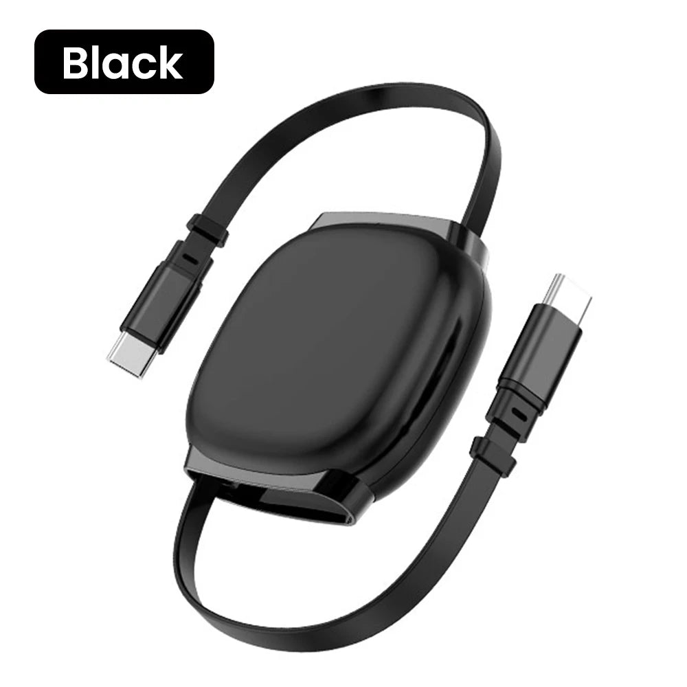 LCShopTech | Cavo USB-C 100W Retrattile – Ricarica Rapida e Dati