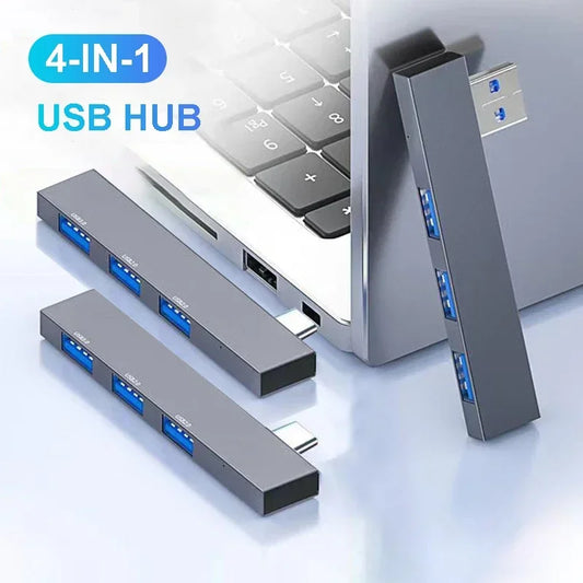 LCShopTech | USB-C HUB 3.0 4 Porte – Adattatore Multi USB