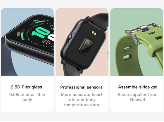 Smartwatch Ultra-Sottile a Schermo Intero Impermeabile IP68